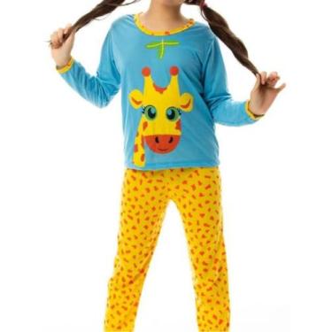 Imagem de Pijama Criança Infantil Personagem Malha Premium Longo De Frio Inverno