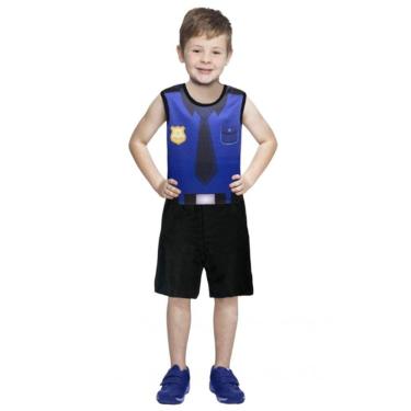 Imagem de Fantasia Infantil Policial Curta