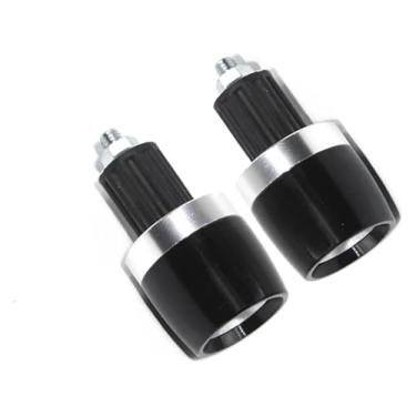 Imagem de Conectores de extremidade de guidão CNC de 22 mm para motocicletas compatíveis com CB 400 500 750 1300 CB400 CB500 CB500F (prata sem logotipo)