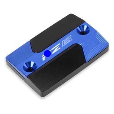 Imagem de Tampa do tanque de fluido do reservatório de freio dianteiro CNC para motocicletas compatível com Y&AMAHA FZ8 Fa&zer 2010-2014 FZ1 Fa&zer 2006-2015 (Azul-FZ8)