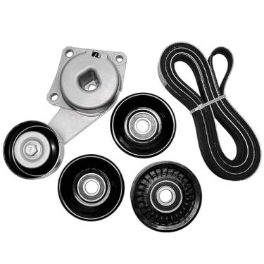 Imagem de Kit de componentes de transmissão de correia Serpentine com tensor de correia e polias intermediárias, serve para Ford Expedition 2009-2014, Explorer 2006-2010, F-150/F-250/F-350 2005-2006, Lincoln