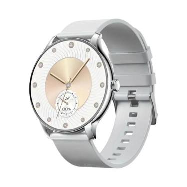 Imagem de Relógio Inteligente Bluetooth Feminino Monitor De Frequência Cardíaca 