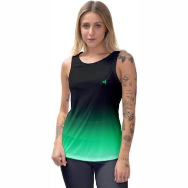 Imagem de Blusa Cavada Feminina Regata Fitness Academia Térmica Slim Esportiva -