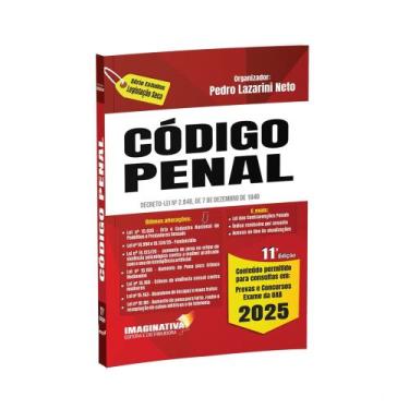 Imagem de CÓDIGO PENAL 2025 11ª EDIÇÃO - ESSENCIAL PARA PROVAS, ESTUDOS E PRÁTIC