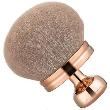 Imagem de Pincel Kabuki Corporal Rose Gold – Aplicação Rápida e Uniforme de Base, Pós, Autobronzeador e Maquiagem Corporal