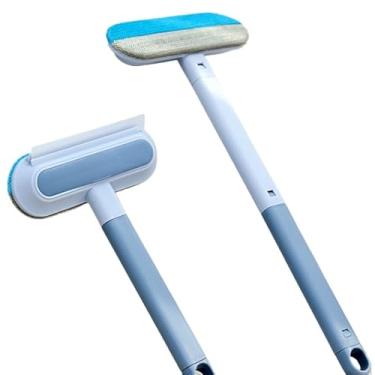 Imagem de Rodo 4 Em 1 Chuveiro De Vidro Limpador Raspador Limpo Com Suporte De Silicone Espelho Do Banheiro Pêlos de carpete