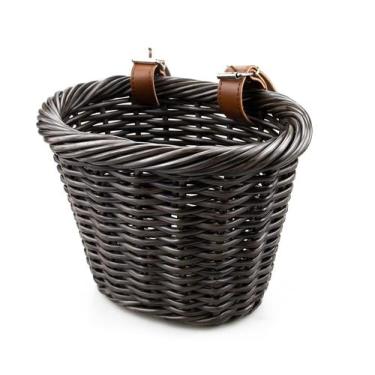 Imagem de Mini cesta de bicicleta MEGHNA MG-BK tecida para guiador de bicicleta 