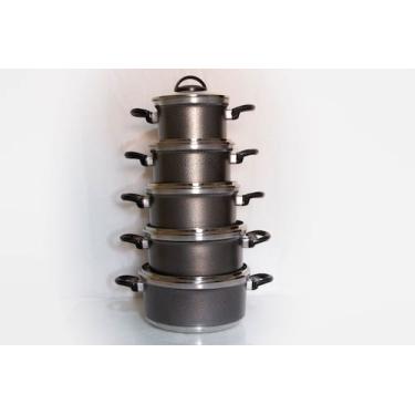 Imagem de Jogo de Panela com tampa de Vidro - Alumínio Vencer