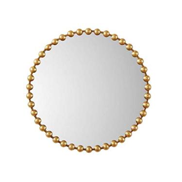 Imagem de Espelho redondo espelho decorativo espelho de maquiagem espelho de parede espelho grande decoração de parede espelho de parede adequado para entrada de quarto sala de estar (tamanho: A)