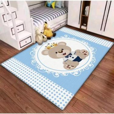 Imagem de Tapete Infantil Antiderrapante Divertido Para Quarto 1,0x1,40m Varias 