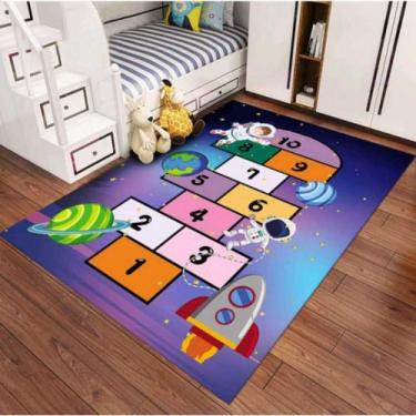 Imagem de Tapete Infantil Antiderrapante Divertido Para Quarto 1,0x1,40m Varias 
