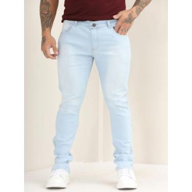 Imagem de Calça Jeans Masculina Skinny Lisa Com Elastano - Amar Denim Days, Lava