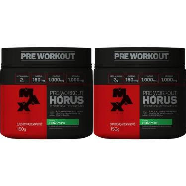 Imagem de Kit 2X Hórus Pre Workout - 150g Limão Yuzu - Max Titanium-Masculino