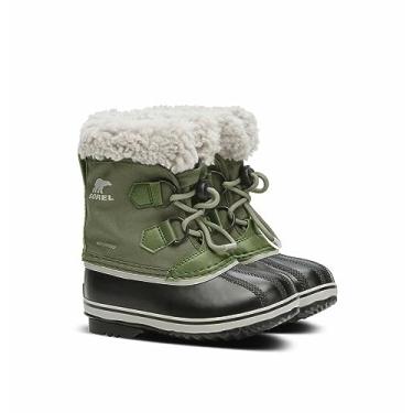 Imagem de Sorel Bota juvenil unissex Yoot PAC Nylon impermeável, Verde para trilha verde, 12 Little Kid