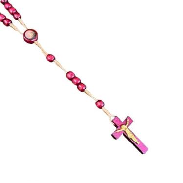 Imagem de META ATACADO, Terço Crucifixo Proteção - Escolha Modelo e Cor Cor:S Bento Madeira 8mm Marrom