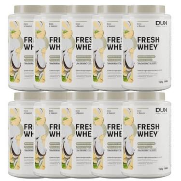 Imagem de Kit 10X Fresh Whey - 900g Coco e Abacaxi - Dux Nutrition-Masculino