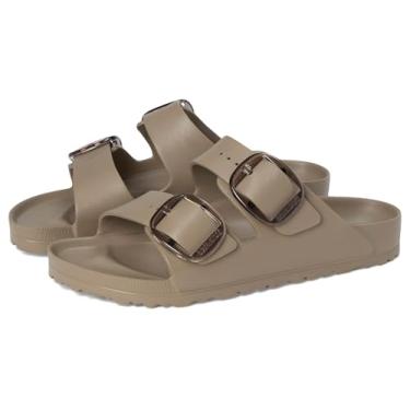 Imagem de Birkenstock Sandália feminina Arizona EVA com fivela grande, Cinzento-acastanhado, 9-9.5 Narrow