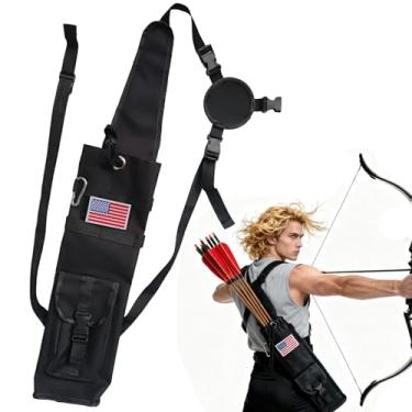 Imagem de e5e10 Aljava de flecha traseira leve para tiro com arco