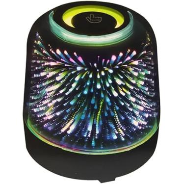 Imagem de Caixa de Som Bluetooth Portátil com Luminária LED RGB Touch, KA-8532