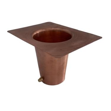 Imagem de Replacement Rain Chain Gutter Adapter Installation Accessories with Bolts Studs for Outdoor Downspout Outlet, Copper/1098