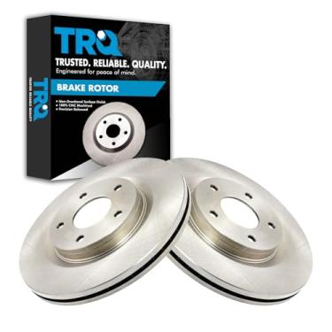 Imagem de TRQ Conjunto de 2 pares de rotor de freio a disco dianteiro LH RH para Juke Sentra