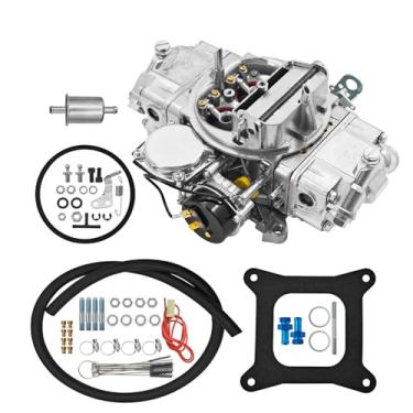 Imagem de Uritue BR-67256 Carburador 4 cilindros 670 CFM, estrangulador elétrico, vácuo secundário, compatível com carburador a gasolina