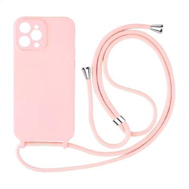 Imagem de Capa Case Capinha Facility Com Cordão Alça Para iPhone 11 Pro Max (Rosa)