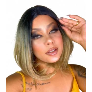 Imagem de Peruca Orgânica Corte Moderno Ombre Loira - Maya Hair