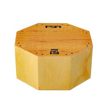 Imagem de Cajon FSA Instrumento de Percussão Profissional Feito à Mão - Graves Profundos, Som de Caixa Nítido, Madeira Brasileira, Design Ergonômico de Inclinação CAIXA CAJON 12/4" NATURAL
