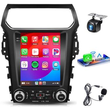 Imagem de Estéreo automotivo 8Core 6+128G para Ford Explorer Radio Upgrade 2011-2019 Android Wireless Carplay Android Auto, 24.6 cm HD IPS Touchscreen Car Radio com GPS WiFi DSP Áudio Bluetooth5.0 SWC Câmera de