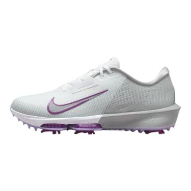 Imagem de Nike Tênis de golfe Infinity Tour 2 (FD0217-102, branco/cinza claro/roxo vivo), Branco/cinza fumê claro/roxo vívido, 39