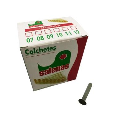 Imagem de Colchete Latonado N 8 Caixa 72 Unidades Pcte Com 10 - Salenas