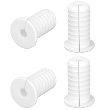 Imagem de 4un 19mm Passa-Fios Parede para Starlink, Durável Silicone Kit de Passagem Cabos Antiderrapante Passa-Cabo para Cabos Ethernet/TV Acessórios de Proteção (Branco)