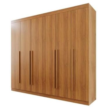 Imagem de Guarda Roupa Casal 6 Portas 6 Gavetas Olimpia Valverde Moveis - Valver