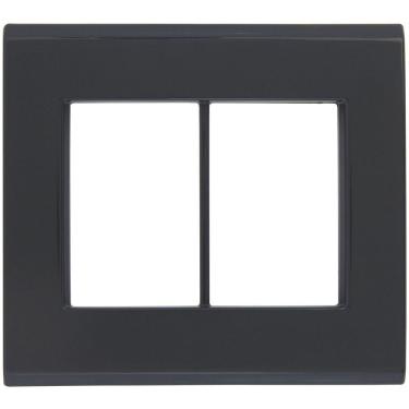 Imagem de Placa 3 Postos 4x4 Tramontina Liz Grafite Tramontina