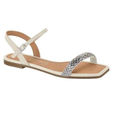 Imagem de Sandália Feminina Rasteirinha Vizzano Tira Strass - 6505.101-Feminino