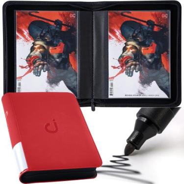 Imagem de D DACCKIT Comic Binder Modelo Um vermelho clássico contém 24 quadrinho