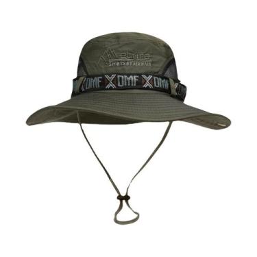 Imagem de Chapéu De Pesca Masculino Para Atividades Ao Ar Livre Com Proteção Sol