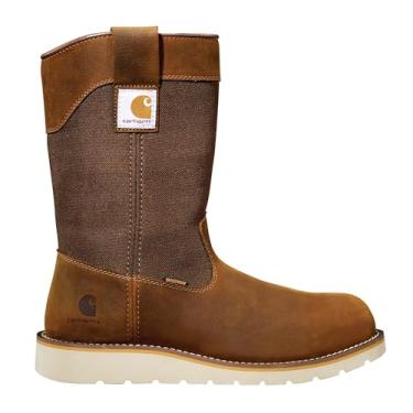 Imagem de Carhartt Bota masculina Wellington Wedge Wellington impermeável de 25,4 cm, marrom - 13W