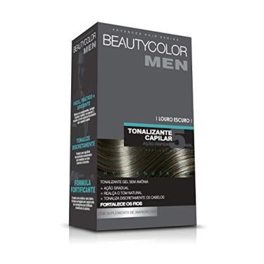 Imagem de BEAUTYCOLOR MEN Tonalizante Capilar em Gel Louro Escuro – Ação Gradual, Sem Amônia, Realça o Tom Natural, Para Cabelo, Barba e Bigode