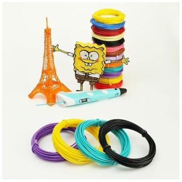 Imagem de Kit Refil Filamento ABS 5 Cores - 25m (total) Caneta 3d e Impressora 3D