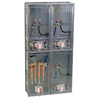 Imagem de Caixa Montada Para 3 Medidores Padrão - 3091-mb3 - Strahl