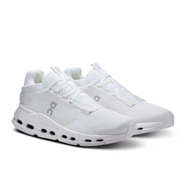 Imagem de On Tênis masculino Cloudnova 2, todo branco, tamanho 43 médio