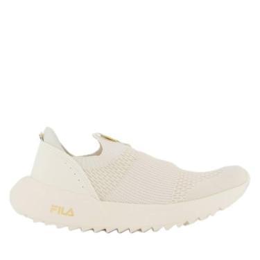 Imagem de Tênis Fila Calzini II Feminino Bege e Dourado 33