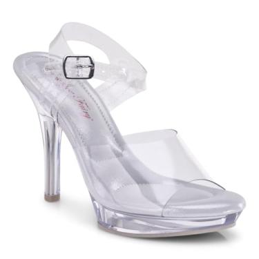 Imagem de The Shoe Fairy Olympian 2.0 Salto de competição de fitness de biquíni transparente, salto para musculação, sapatos de musculação, saltos de competição de biquíni, saltos para noivas, saltos de