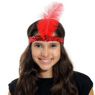 Imagem de Faixa Da Melindrosa Acessório Para Fantasia Abrakadabra, VERMELHO, U