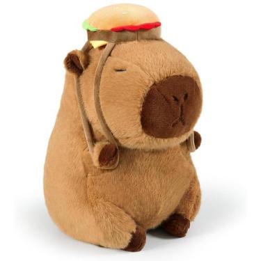 Imagem de Bicho de pelúcia Wanwu World Capybara Plush 33 cm com mochila