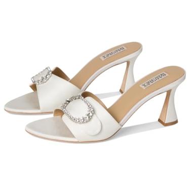 Imagem de Badgley Mischka Sandália feminina de salto Odetta, Branco macio, 40