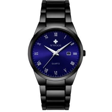 Imagem de Relógio de Quartzo Masculino com Data automática  em Aço Inoxidavel Casual 