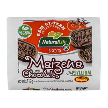Imagem de Biscoito de Maizena Natural Life - Sabor Chocolate - Vegano - Sem Glúten - 112g